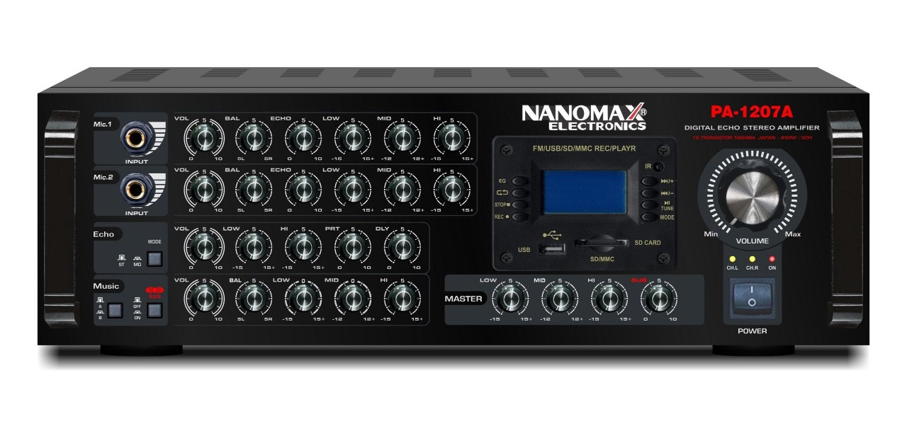 Amply karaoke Nanomax PA-1207A , 850W