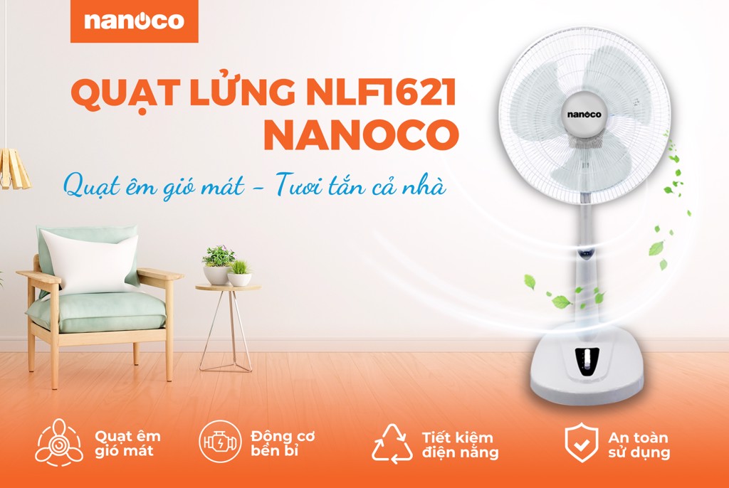 Quạt lửng Nanoco NLF1621