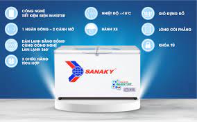TỦ ĐÔNG SANAKY INVERTER 305 LÍT VH-4099A3 ĐỒNG (R600A)