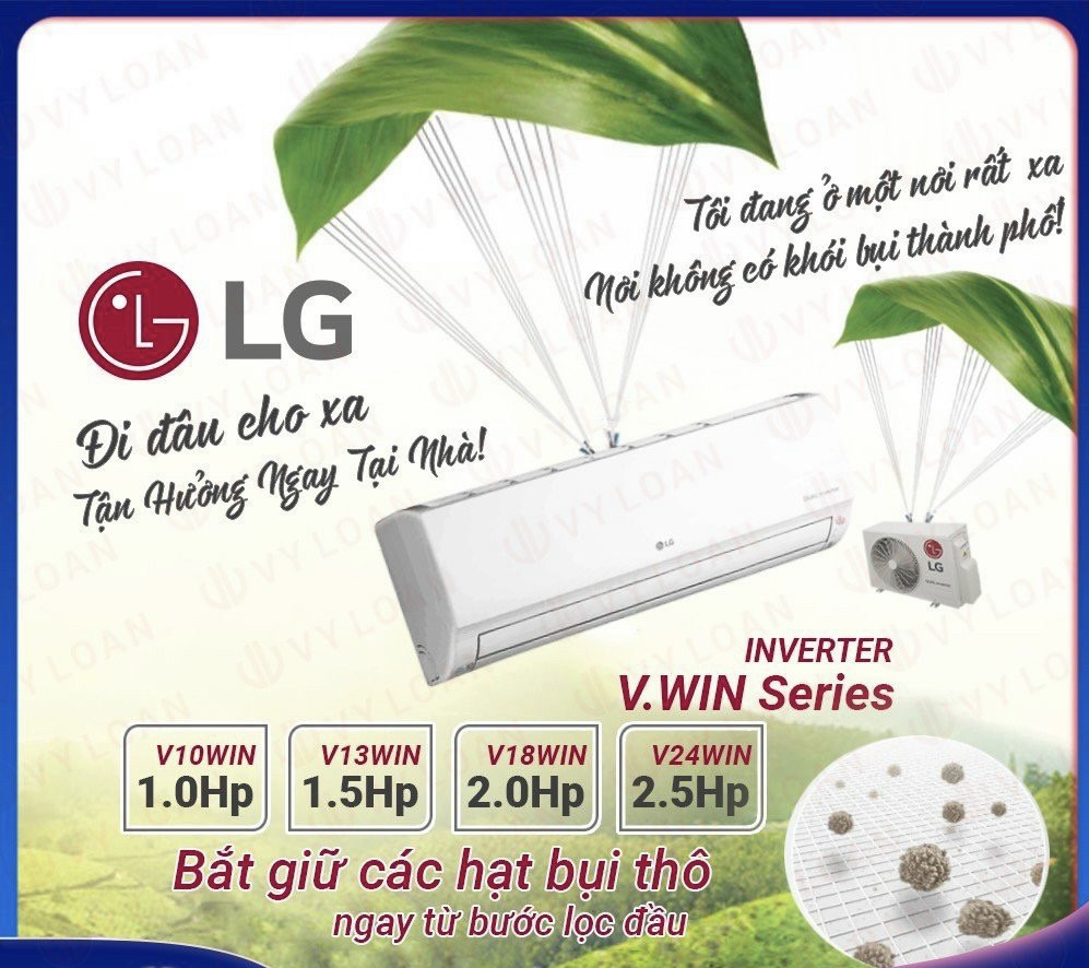 Máy lạnh LG Inverter 1HP V10WIN