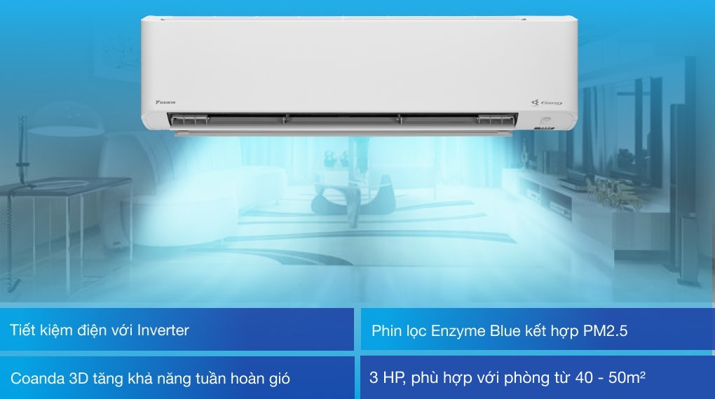 Máy lạnh Daikin Inverter 3 HP FTKY71WVMV