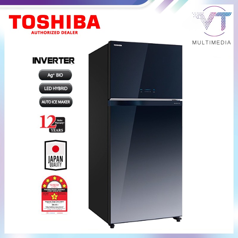 Tủ Lạnh inverter Toshiba GR-AG66VA(GG) 2 cánh 608 lít