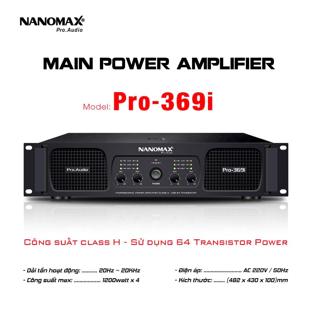 MAIN POWER AMPLIFIER NANOMAX Pro-369i