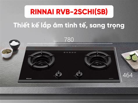 Bếp gas âm Rinnai RVB-2SCHi(SB)