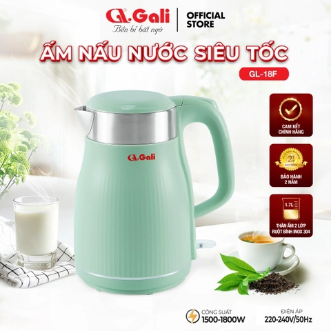 Ấm siêu tốc Gali GL-18F New 1.8 lít có giữ ấm