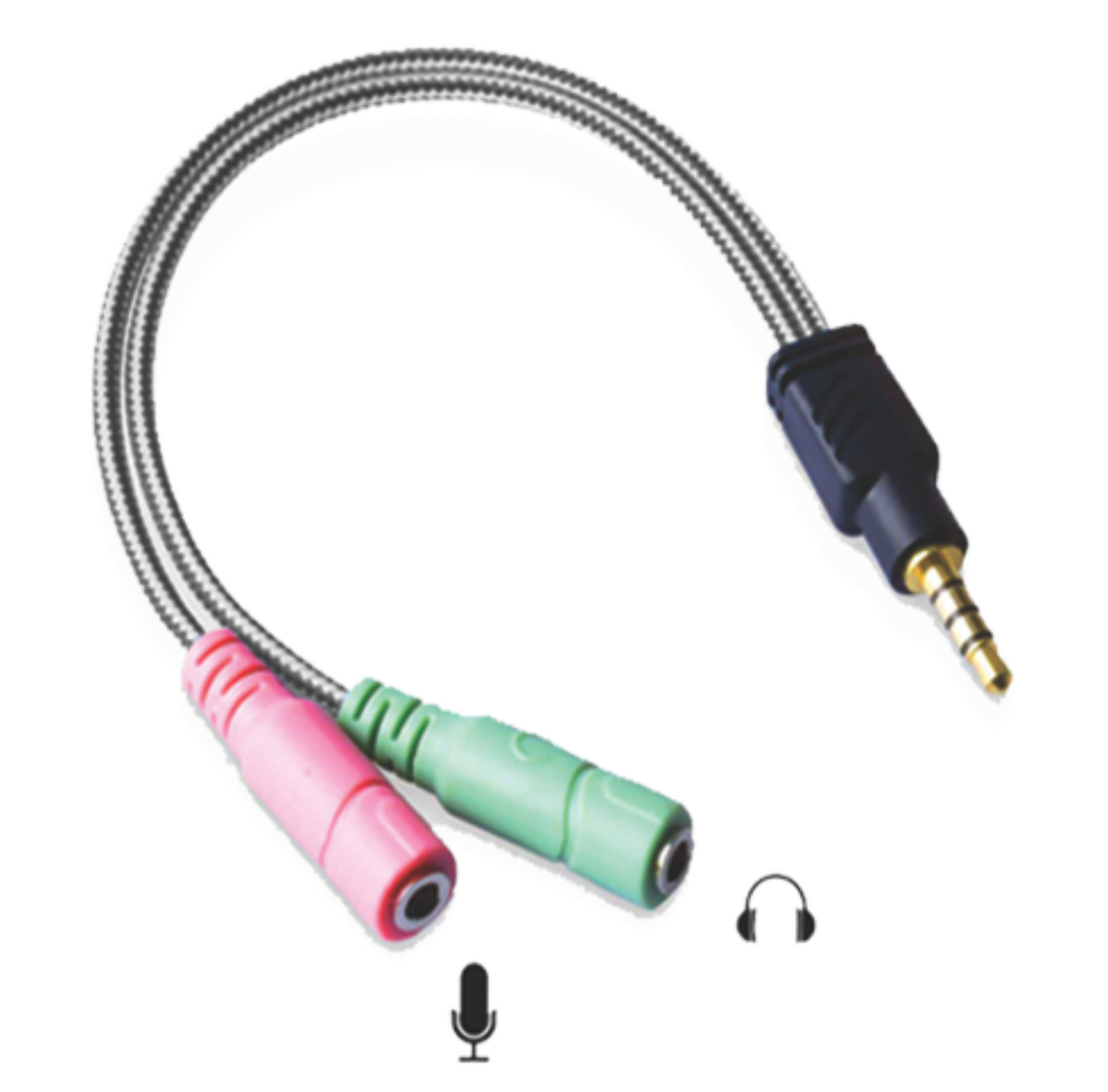 MIC & AUDIO SPLITTER Đầu chuyển gộp cổng audio và micro