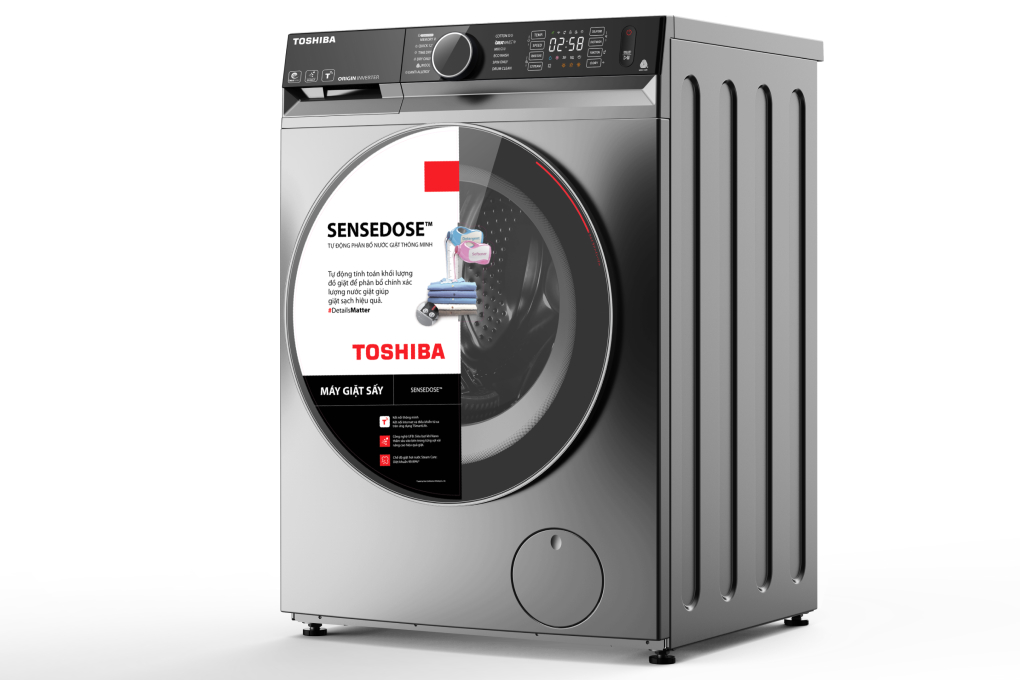 Máy giặt sấy Toshiba 10kg TWD-BM115GF4V(SK) (sấy 7kg)