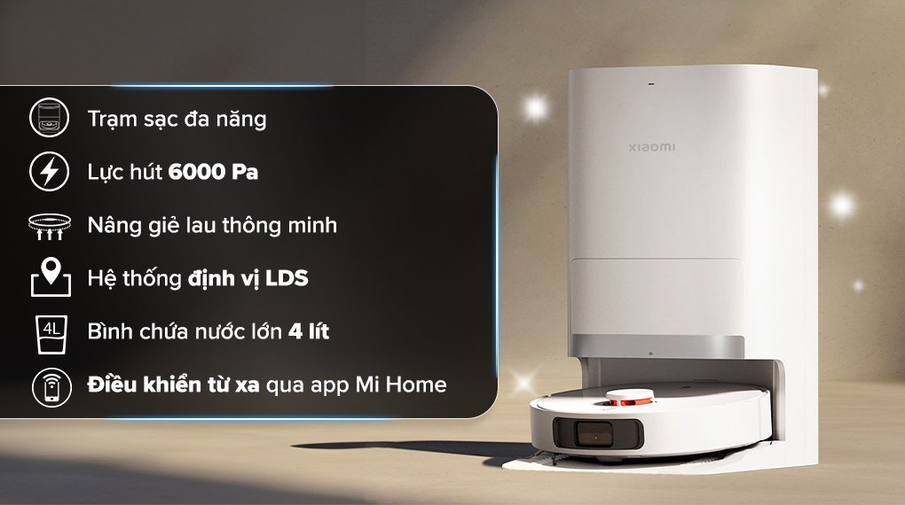 Robot hút bụi lau nhà Xiaomi X20 EU