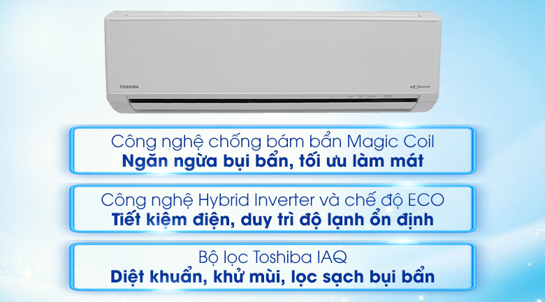 Máy lạnh Toshiba Inverter 1 HP RAS-H10L3KCVG-V